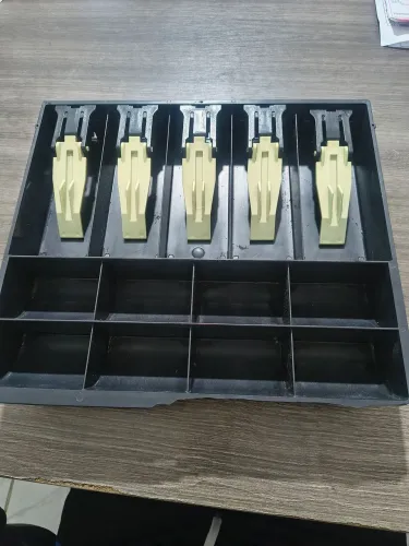 Gaveta porta moedas e notas para checkout 35cmx30cm 6cm altura