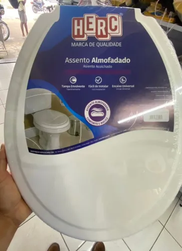 Assento Almofadado Herc Oval, Somos Loja. LEIA A DESCRIÇÃO!!