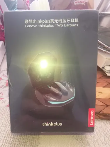 Fone Lenovo gm2 pro, cores preta e branca, novos e lacrados.