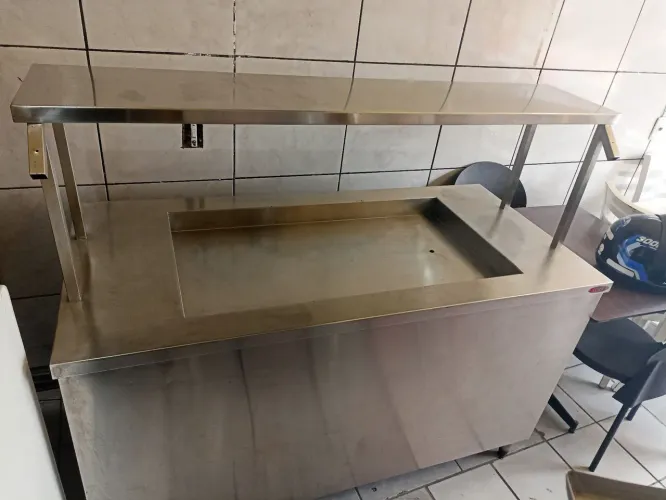 Pista fria toda em inox