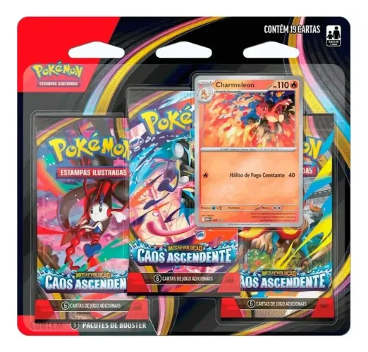 Blister Triplo Pokémon Charmeleon Caos Ascendente 