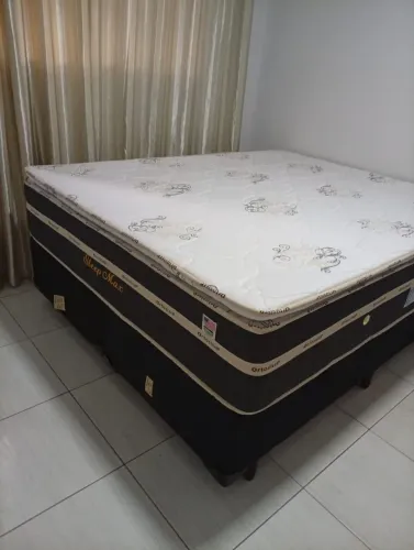 Cama king 158x198 :34 centímetros de altura o colchão