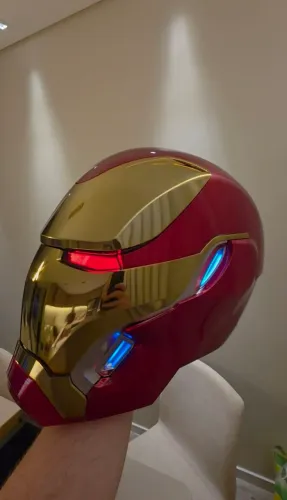 Capacete Homem de Ferro Mk50 Eletrônico com Comando de Voz
