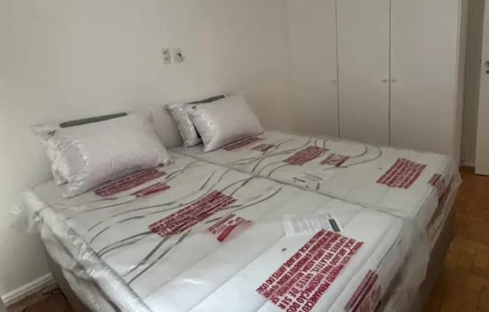 Cama + colchão Liberty solteiro Ortobom 