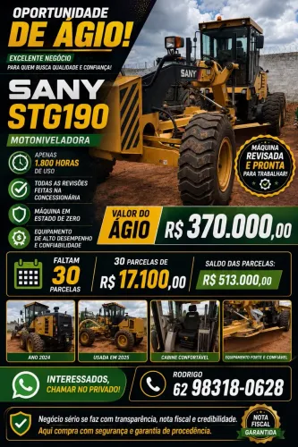 Moto Niveladoura patrol sany stg-190