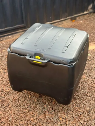 Baú Moto 140L Motoboy/Entregador + Suporte Aranha (pouco uso) - R$450
