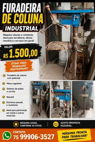 Furadeira de Coluna Industrial