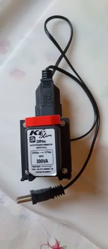 Auto Transformador Bivolt Mika Slim 300VA - Com Proteção Térmica