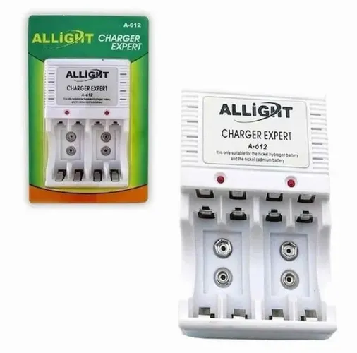 Carregador Pilhas AA AAA 9V Allight A-612 LT-8314