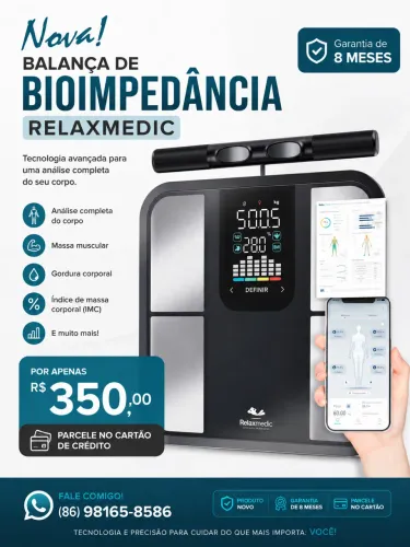 Balança de bioimpedância Relaxmedic