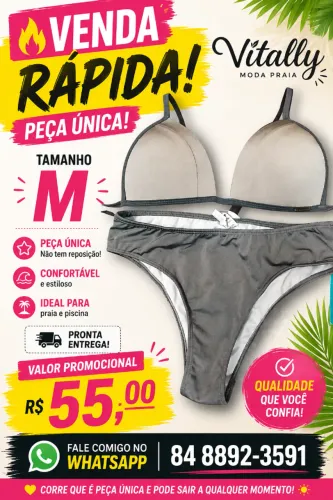 Biquíni Vitally com bojo- Tam M