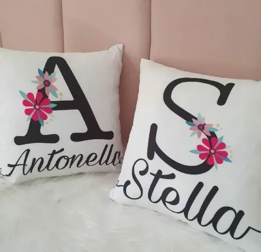 Almofadas Personalizadas 40x40cm - Com Foto, Nome, Frases e Arte Exclusiva