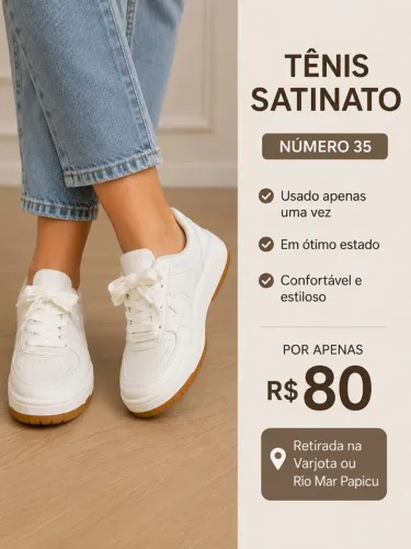 Tênis Satinato nr 35