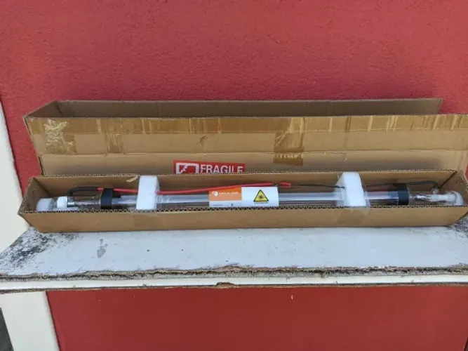 Tubo Laser Co2 Fonland 40 w (70 cm) + Fonte Fonland 40 w. Lacrado. Sem uso.