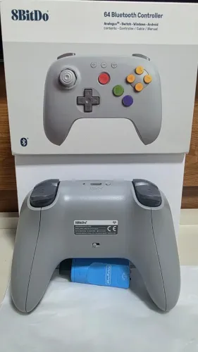 Controle 8bitdo Colorido Bluetooth para Nintendo 64 + Adaptador incluso!!!