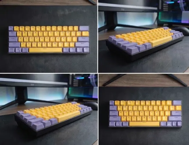 Teclado Mecânico Gamdias Hermes E3 (60%) - Custom NBA Lakers