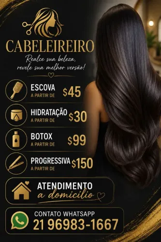 Cabeleireiro a domicílio