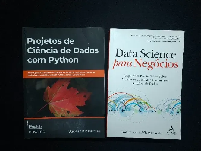  Livros para ciência de dados - Data science para negócios + livro de projeto com python