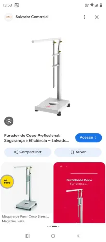 Furador de coco manual