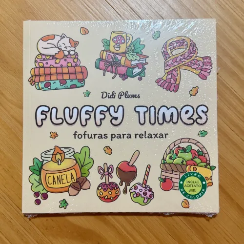Livro de colorir Fluffly Times - fofuras para relaxar
