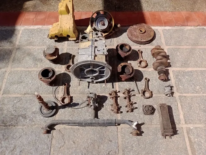 Motor gol bufão a ar 1300cc todo desmontado