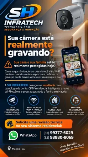 Instalação de câmeras Maceió
