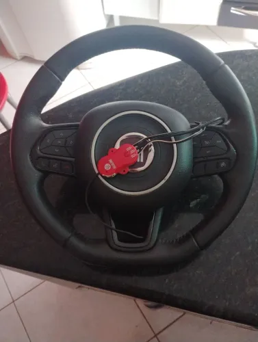 Volante com comando e interface redline troco em jogo de banco