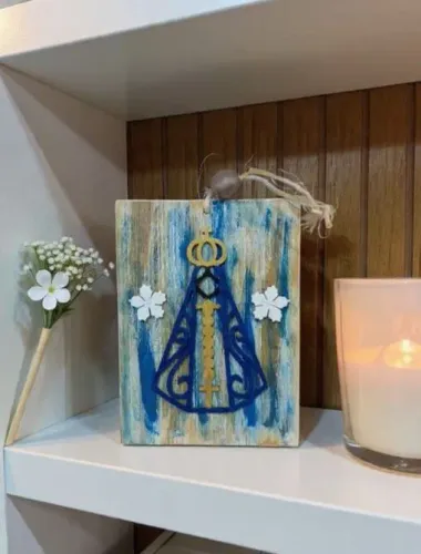 Placa Quadro Artesanal Nossa Senhora! Produto NOVO