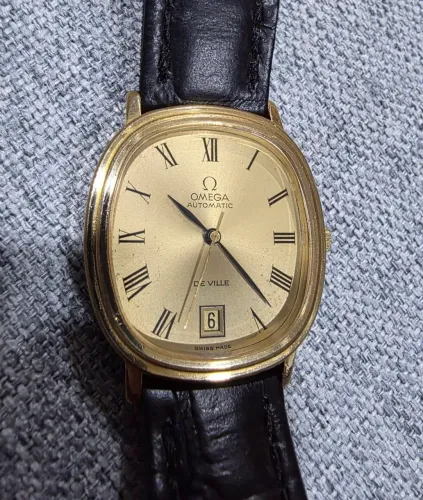 Relógio Omega Deville - ano 1973 - Banhado a Ouro - Original - Para Colecionador