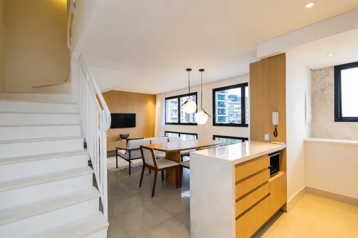 Apartamento com 1 quarto para alugar por R$ 4400.00, 57.73 m2 - BATEL - CURITIBA/PR