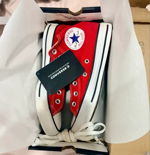 All Star Converse Cano Alto Vermelho Original - Tam. 35/36