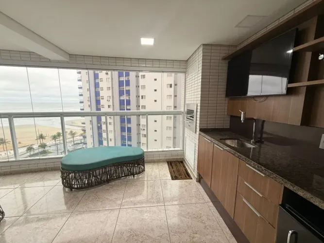 Locação frente mar Boqueirão Mobiliado 2 dormitórios