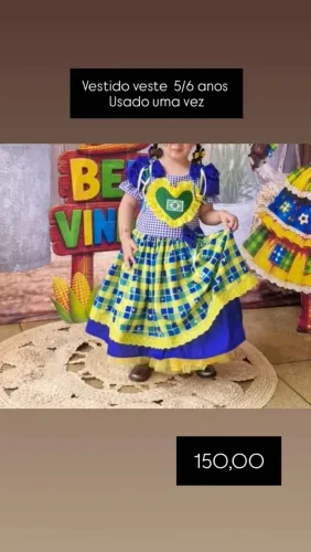 Vestido quadrilha