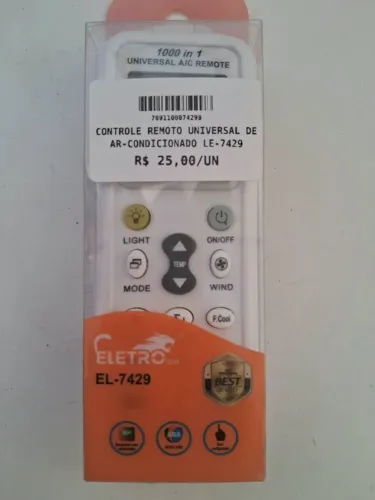 CONTROLE REMOTO UNIVERSAL DE AR-CONDICIONADO