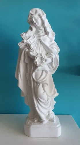 Estátua em gesso Santa Rita 28 cm