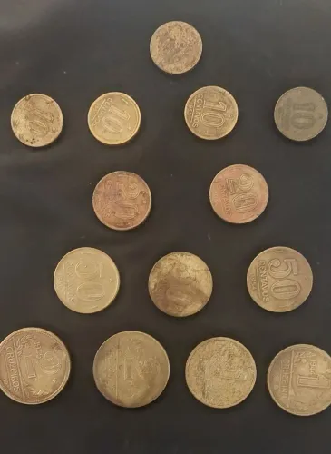 Lote de moedas antigas para colecionadores 