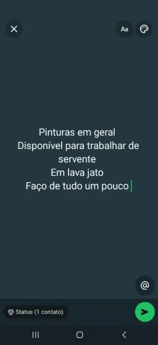 Estou ajudando meu pai a achar um free-lancer 