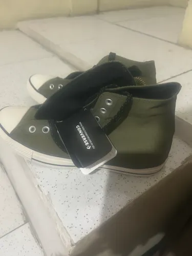 tênis casual converse all star, verde militar. Novo.