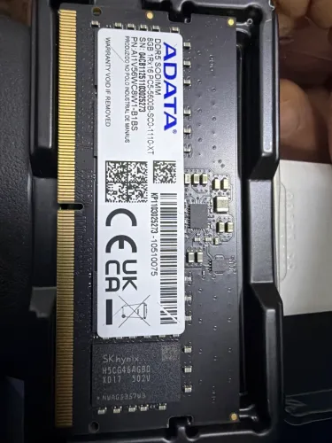 Memória RAM 8GB ADATA DDR5 SODIM para notebook