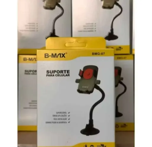 Suporte de celular para carro B-Max Bmg-07 Com Ventosa Fixação Forte Ajustável 