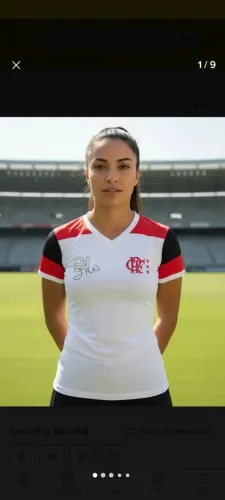 Camisa Flamengo feminina branca Original Zico