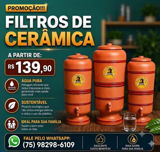 Filtros de cerâmica novos na caixa - A partir de: