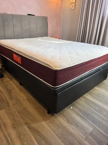 CAMA BOX BAÚ + COLCHAO + CABECEIRA