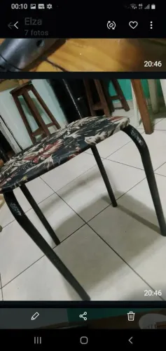 DUAS LINDAS CADEIRAS APENAS PRENDER O BANCO NA DE FERRO NO MAIS PERFEITAS