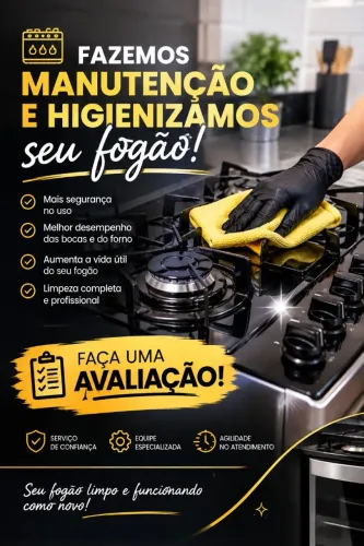 Manutenção e higienização do seu fogão