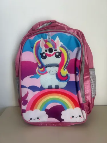 Mochila escolar infantil unicórnio nova 