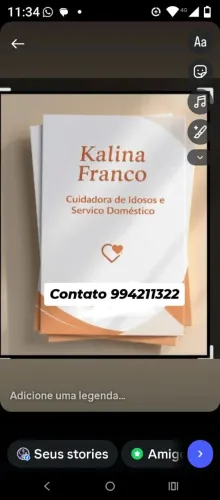 Cuidadora e serviços domésticos