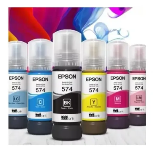 Tinta Epson 574 Original lacrado (kit Com As 6 Cores Bk,c,m,y, lc, Im)