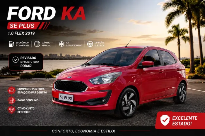 Ford KA 1.0 Se/se Plus Tivct Flex 5P 2019