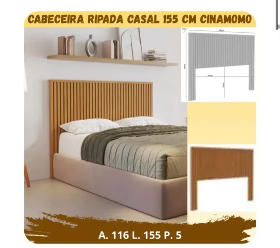 Cama box casal, com cabeceira de madeira